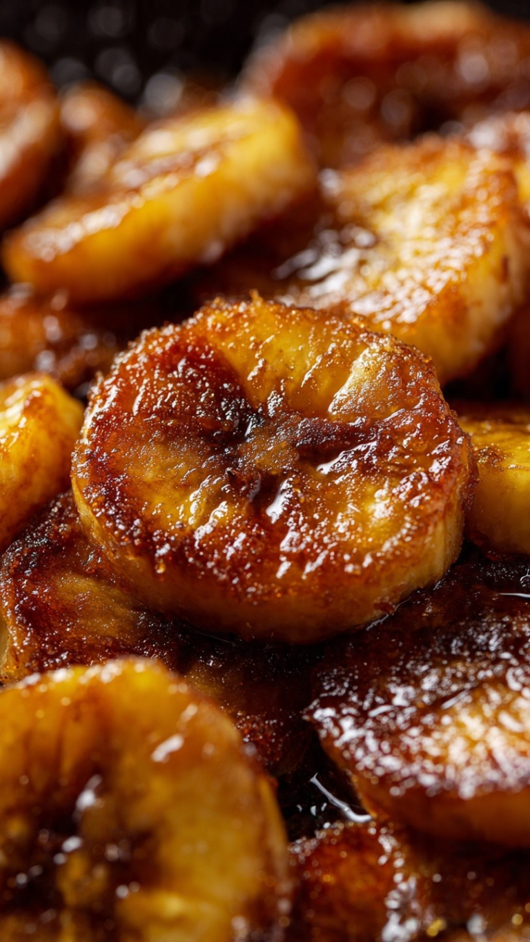 Image showcasing Fried Bananas With Brown Sugar