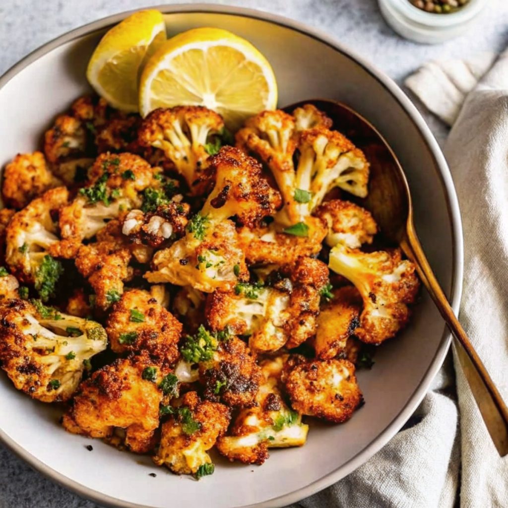 Garlic-Parmesan Roasted Cauliflower