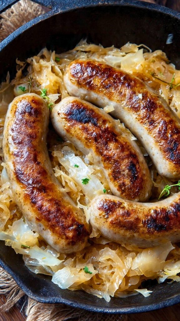 Bratwurst And Sauerkraut