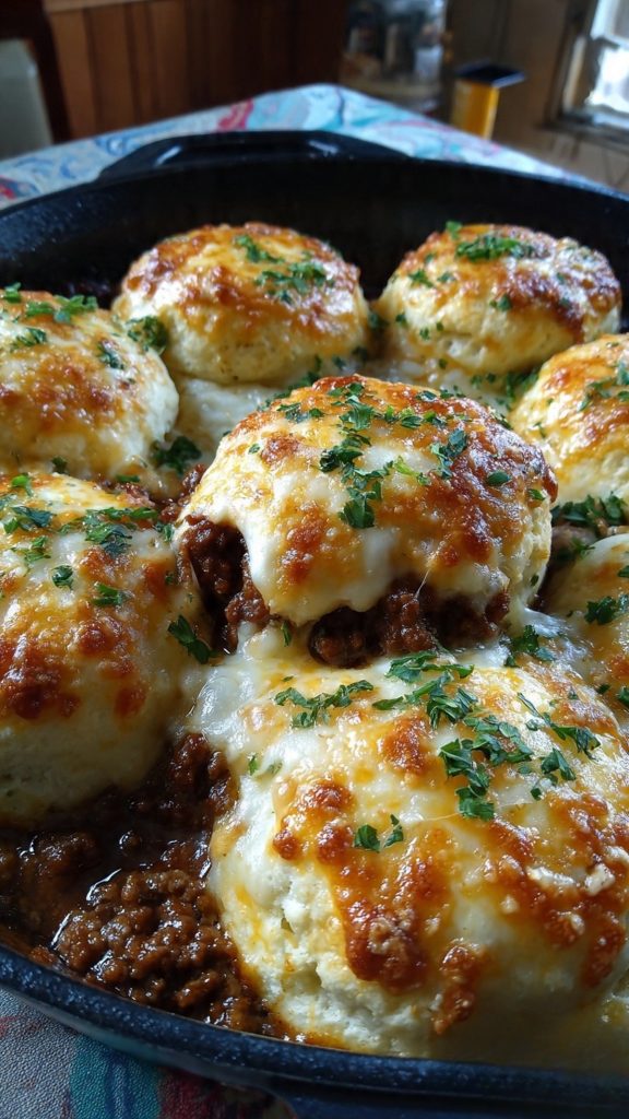 Cheddar Bay Beef Cobbler