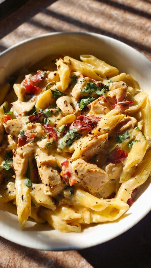 Creamy Chicken Tuscan Pasta