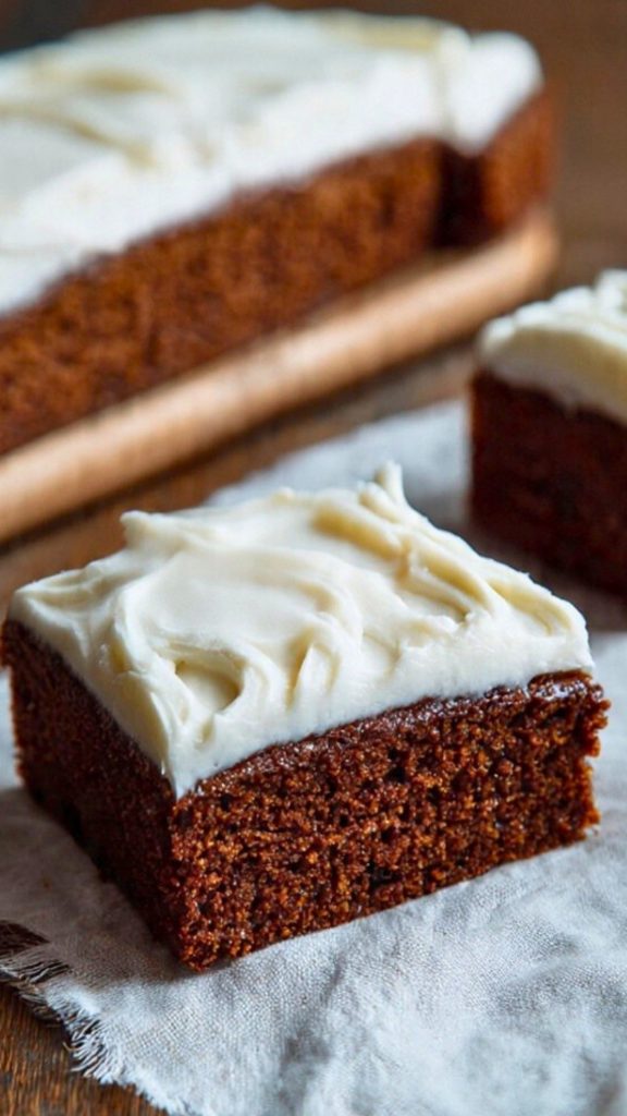 Gingerbread Cake Sheet With Frosting