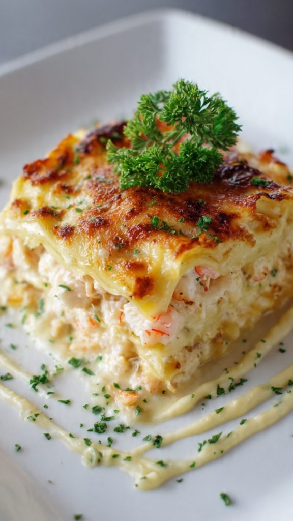 Seafood Shrimp Crab Lasagna – Easy Beginner-Friendly Bake