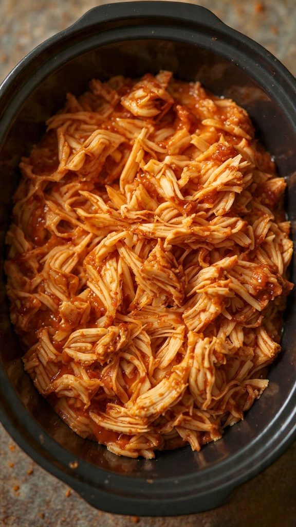 Slow Cooker Barbecue Shredded Chicken – Easy Dump-and-Go